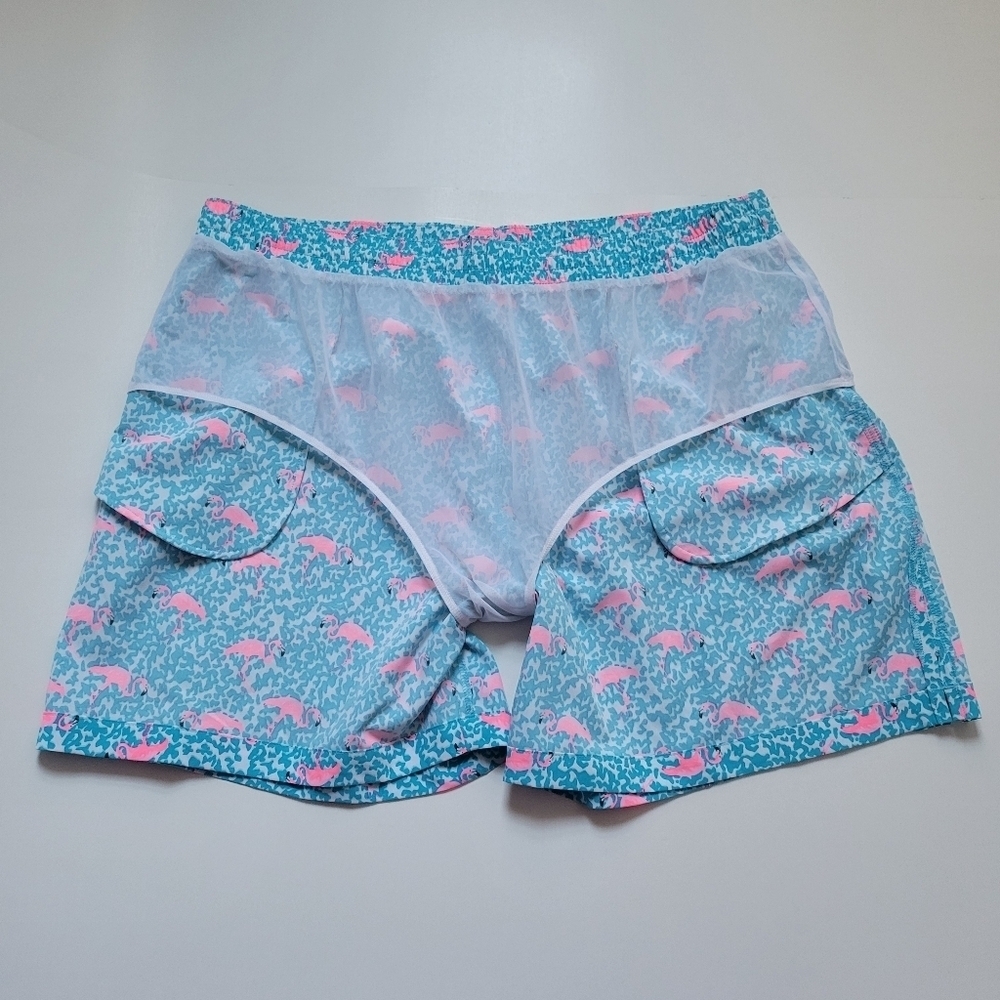 Chubbies the Domingos are for Flamingos swim trunks. - Picture 11 of 14